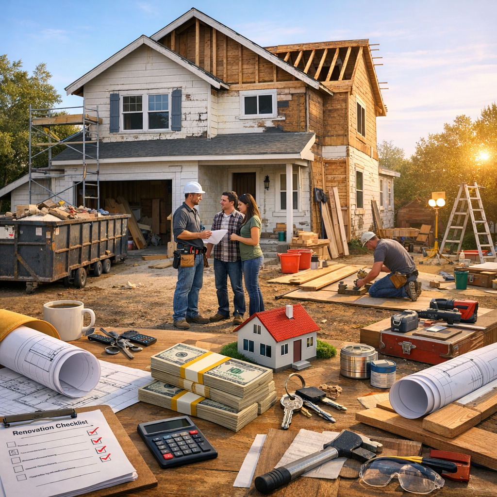 Buying a Fixer-Upper: Financing and Renovating